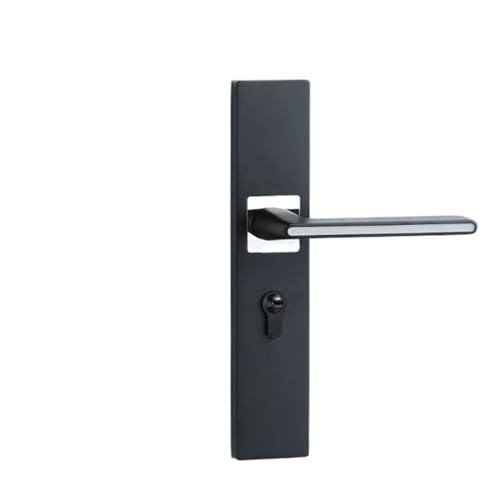 SIBBLE Schwarzer Haushalts-Zinklegierungs-Innenraum-Massivholzgriff-Türschloss-Schlafzimmer-Stiller Magnetverschluss-Hardware-Türgriff(Yahei Luminous 50 Magnetic) von SIBBLE