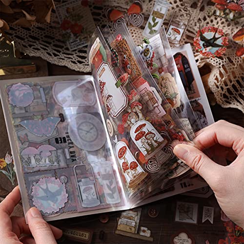 Junk Journal-Aufkleber für Scrapbooking, Retro-Blume, Schmetterling, Natur, Gedicht, Stempel, Buchstaben, dekorative Aufkleber für Sammelalben, Bastelarbeiten, Alben, Handyhüllen, Laptops, Kalender Junk Journal-Aufkleber für Scrapbooking, Retro-Blume, Schmetterling, Natur, Gedicht, Stempel, Buchstaben, dekorative Aufkleber für Sammelalben, Bastelarbeiten, Alben, Handyhüllen, Laptops, Kalender von SIBLYMONA