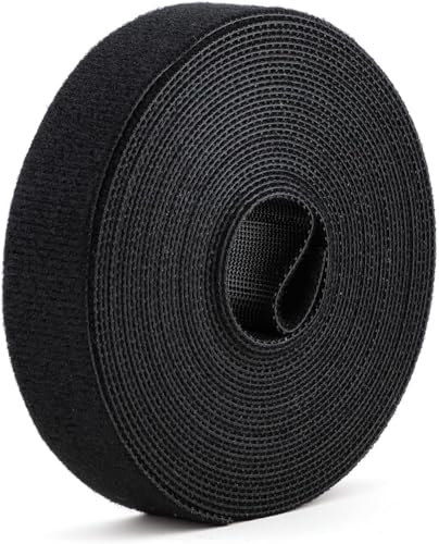 Doppelseitige Klettbänder, 1,9 cm x 4,9 m, selbstgreifende Gurte, doppelseitige Streifen, wiederverwendbar, Mehrzweck-Wickelverschlüsse zum Bündeln, Befestigen, Aufbewahrung und Organisation von SICCOMA