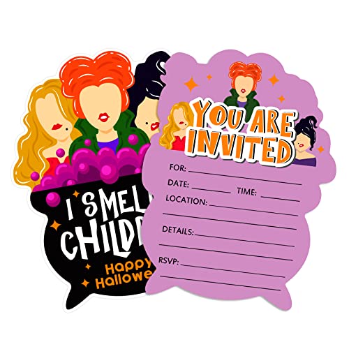 SICOHOME Halloween-Einladungskarten, 12 Stück Halloween-Party-Einladungen mit Umschlägen für Kinder, Erwachsene, Jugendliche, gruselige, gruselige Themenpartys SICOHOME Halloween-Einladungskarten, 12 Stück Halloween-Party-Einladungen mit Umschlägen für Kinder, Erwachsene, Jugendliche, gruselige, gruselige Themenpartys von SICOHOME