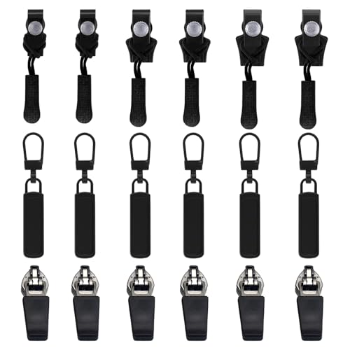 SICONEL Reißverschluss-Reparatur-Set, 18 Stück, Universelles Reißverschlüsse, Schwarz, Metall + Kunststoff SICONEL Reißverschluss-Reparatur-Set, 18 Stück, Universelles Reißverschlüsse, Schwarz, Metall + Kunststoff von SICONEL