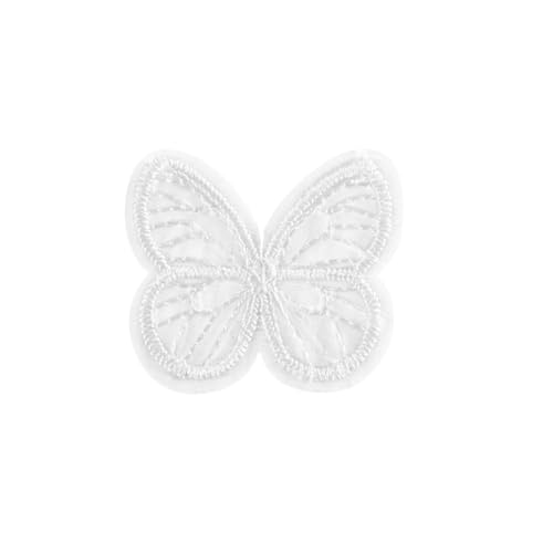 10/50 Stück bestickte Spitze Schmetterling Mesh Schmetterling Tuch Patches Applikationen DIY Kleidung Kopfbedeckung Nähen Haarspangen Zubehör (B06, 10 Stück) von SIDIFU