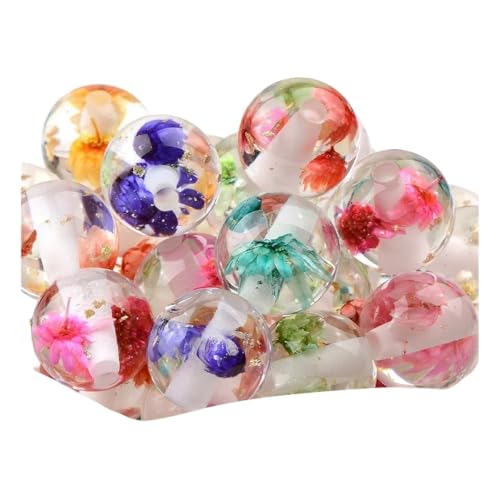 10 Stück sortierte Sorten Trockenblumen, runde Kugeln, transparent, lose Abstandshalter, Acrylperlen, DIY, Tasche, Armband, Schmuckherstellung, Dekoration 10 Stück sortierte Sorten Trockenblumen, runde Kugeln, transparent, lose Abstandshalter, Acrylperlen, DIY, Tasche, Armband, Schmuckherstellung, Dekoration von SIDIFU