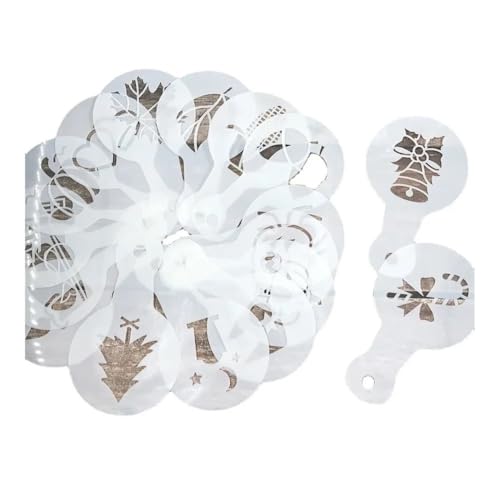 25-teiliges Kaffee-Form-Schablonen-Set für Thanksgiving, Weihnachten, Halloween, Schablonen, Kuchenschablone, Scrapbooking-Vorlage 25-teiliges Kaffee-Form-Schablonen-Set für Thanksgiving, Weihnachten, Halloween, Schablonen, Kuchenschablone, Scrapbooking-Vorlage von SIDIFU