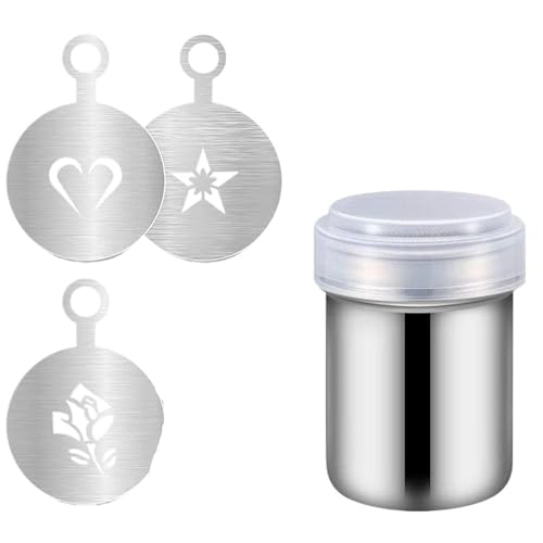 4 Stück Kaffee-Dekorations-Schablonen, Cappuccino-Form, ausgefallener Kaffee, Druckmodell, Kunst-Vorlage, Kaffee-Werkzeug, Schaumspray, Kuchenschablone 4 Stück Kaffee-Dekorations-Schablonen, Cappuccino-Form, ausgefallener Kaffee, Druckmodell, Kunst-Vorlage, Kaffee-Werkzeug, Schaumspray, Kuchenschablone von SIDIFU
