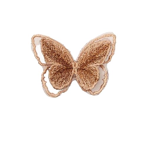 Dreidimensionaler Schmetterling doppellagige Organza-Stickerei Kleidung Tasche Patch DIY Zubehör Stoff Aufkleber (C-F806) von SIDIFU
