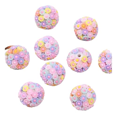 Huaqiu 2 modische Acryl-Blumen-Kugelperlen, farbiges Harz, kleine Blume, Kleidung, Ohrringe, Stift, runde Perlen, DIY-Zubehörmaterial Huaqiu 2 modische Acryl-Blumen-Kugelperlen, farbiges Harz, kleine Blume, Kleidung, Ohrringe, Stift, runde Perlen, DIY-Zubehörmaterial von SIDIFU