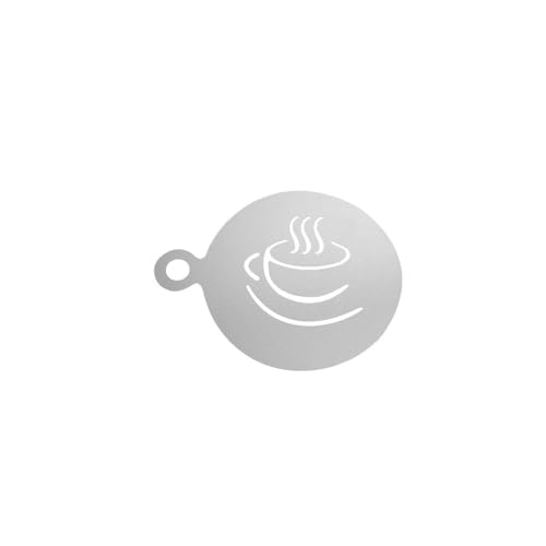 Schablone zum Dekorieren von Weihnachtskuchen, Schaumstoff, Latte Art, Schablonen, Puder, Schablone, DIY, Backkunst, wiederverwendbar, Barista (Rosa) von SIDIFU
