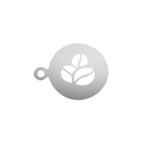 Schablone zum Dekorieren von Weihnachtskuchen, Schaumstoff, Latte Art, Schablonen, Puder, Schablone, DIY, Backkunst, wiederverwendbar, Barista (gelb) von SIDIFU