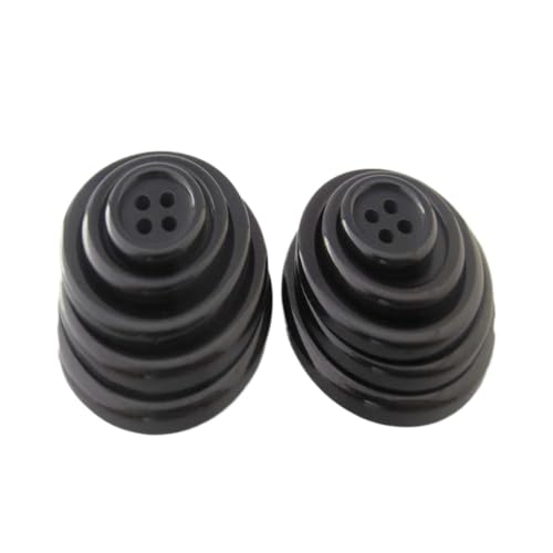 Schwarze Hemdknöpfe, schwarz, 9 mm bis 25 mm, 50 Stück/Los, Kleidungszubehör, dekoratives Handwerk, Nähzubehör (Durchmesser 12,5 mm) von SIDIFU