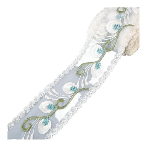 Spitzenband mit Blumenstickerei, 4,5 m, für Schleifen, Kleidung, Dekoration, Nähstoff, Bastelbedarf, Handarbeitszubehör, Größe 10 Stück Spitzenband mit Blumenstickerei, 4,5 m, für Schleifen, Kleidung, Dekoration, Nähstoff, Bastelbedarf, Handarbeitszubehör, Größe 10 Stück von SIDIFU