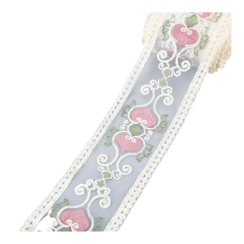 Spitzenband mit Blumenstickerei, 4,5 m für Schleifen, Kleidung, Dekoration, Nähstoff, Bastelbedarf, Handarbeitszubehör, Größe 9 Spitzenband mit Blumenstickerei, 4,5 m für Schleifen, Kleidung, Dekoration, Nähstoff, Bastelbedarf, Handarbeitszubehör, Größe 9 von SIDIFU