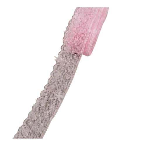 Spitzenband mit Stickerei, 10 m, Rosa, für Bastelarbeiten, Patchwork, 2,5 cm breit Spitzenband mit Stickerei, 10 m, Rosa, für Bastelarbeiten, Patchwork, 2,5 cm breit von SIDIFU