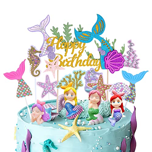 32 Stücke Meerjungfrau Kuchendeko,Meerjungfrau Topper,meerjungfrau tortendeko Ocean Theme Tortenaufleger für Baby Shower Mädchen Kinder Geburtstag Party Decor 32 Stücke Meerjungfrau Kuchendeko,Meerjungfrau Topper,meerjungfrau tortendeko Ocean Theme Tortenaufleger für Baby Shower Mädchen Kinder Geburtstag Party Decor von SIEBOLD