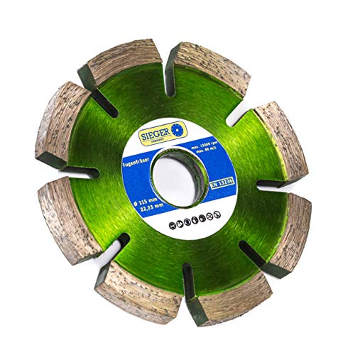 SIEGER 115mm x 10mm Profi Fugenfräser Nutfräser Räumscheibe Diamantfräser | Fräsen von Fugen | Premium-Qualität für professionellen Einsatz | SIEGER 115mm x 10mm Profi Fugenfräser Nutfräser Räumscheibe Diamantfräser | Fräsen von Fugen | Premium-Qualität für professionellen Einsatz | von SIEGER
