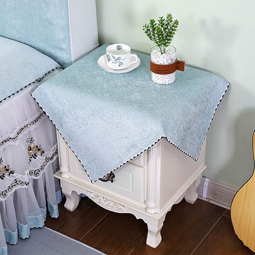 SIELUNO Nachttisch-Abdeckung, rechteckig, mit Quaste, geeignet für Nachttisch, TV, Mikrowelle, Waschmaschine, Kühlschrank, Staubschutz, 50,8 x 50,8 cm, Blau SIELUNO Nachttisch-Abdeckung, rechteckig, mit Quaste, geeignet für Nachttisch, TV, Mikrowelle, Waschmaschine, Kühlschrank, Staubschutz, 50,8 x 50,8 cm, Blau von SIELUNO