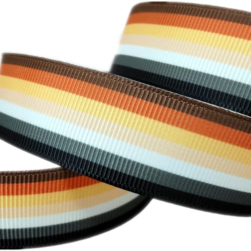 LGBTQ Einseitige LGBTQ Streifen Bär Pride Flagge bedruckt 2,2 cm weiß Ripsband Gay Pride Cheer 9,1 m LGBTQ Einseitige LGBTQ Streifen Bär Pride Flagge bedruckt 2,2 cm weiß Ripsband Gay Pride Cheer 9,1 m von SIGRIDEE