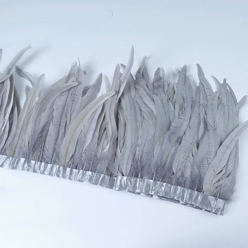 2M Hahnschwanz Feder Fransenborte - DIY Nähen Band für Karneval Kostüm Zubehör & Kleidung Dekor 2M Hahnschwanz Feder Fransenborte - DIY Nähen Band für Karneval Kostüm Zubehör & Kleidung Dekor von SIHAOYY