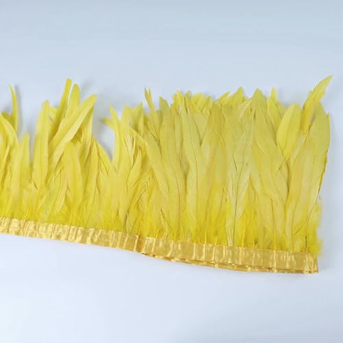 2M Hahnschwanz Feder Fransenborte - DIY Nähen Band für Karneval Kostüm Zubehör & Kleidung Dekor 2M Hahnschwanz Feder Fransenborte - DIY Nähen Band für Karneval Kostüm Zubehör & Kleidung Dekor von SIHAOYY