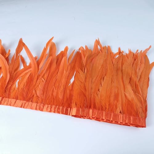 2M Hahnschwanz Feder Fransenborte - DIY Nähen Band für Karneval Kostüm Zubehör & Kleidung Dekor 2M Hahnschwanz Feder Fransenborte - DIY Nähen Band für Karneval Kostüm Zubehör & Kleidung Dekor von SIHAOYY