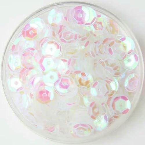 Pailletten, PVC, rund, Nähen, Hochzeit, Handwerk, Damenbekleidung, Zubehör, 10 g, verschiedene Größen, 4 mm, 5 mm, 6 mm von SIHAOYY