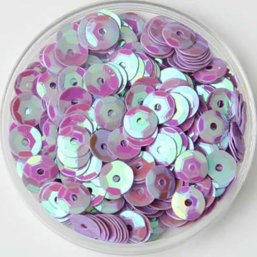 Pailletten, PVC, rund, Nähen, Hochzeit, Handwerk, Damenbekleidung, Zubehör, 10 g, verschiedene Größen, 4 mm, 5 mm, 6 mm von SIHAOYY