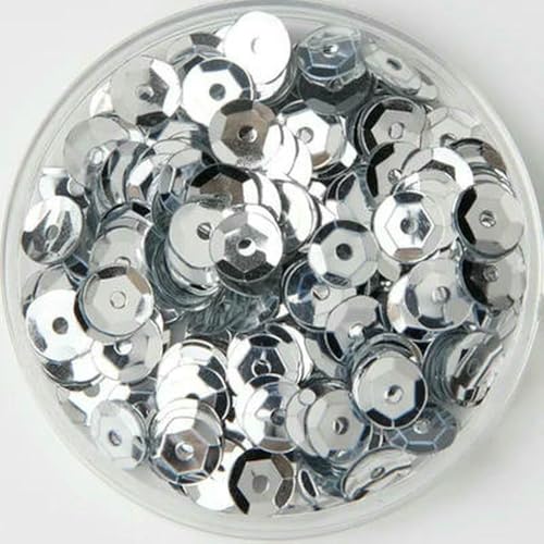 Pailletten, PVC, rund, Nähen, Hochzeit, Handwerk, Damenbekleidung, Zubehör, 10 g, verschiedene Größen, 4 mm, 5 mm, 6 mm von SIHAOYY