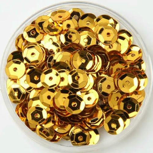 Pailletten, PVC, rund, Nähen, Hochzeit, Handwerk, Damenbekleidung, Zubehör, 10 g, verschiedene Größen, 4 mm, 5 mm, 6 mm von SIHAOYY
