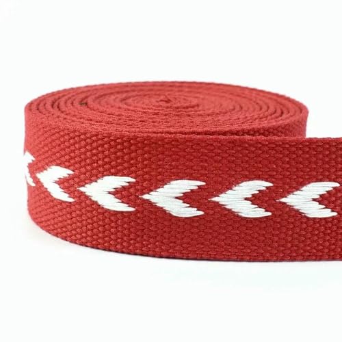 SIHAOYY (1–5 Meter) 38 mm 2 mm Dickes Jacquard-Gurtband aus Polyester-Baumwolle für Rucksack-Kleidungsbänder, DIY-Näh-Bindeband-Zubehör von SIHAOYY