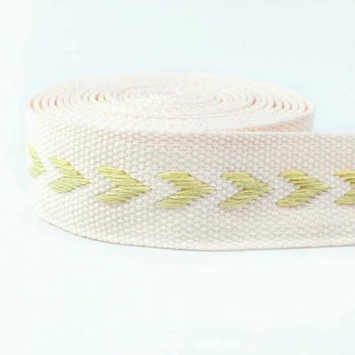 SIHAOYY (1–5 Meter) 38 mm 2 mm Dickes Jacquard-Gurtband aus Polyester-Baumwolle für Rucksack-Kleidungsbänder, DIY-Näh-Bindeband-Zubehör von SIHAOYY