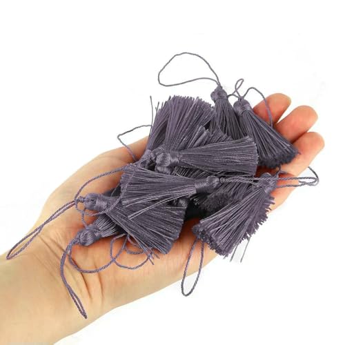 SIHAOYY 10 Stück/50 Stück Quaste 9,5 cm Schlüsselquasten, DIY Hanamade-Lesezeichenquasten zum Basteln, Zubehör für Heim- und Möbeldekor SIHAOYY 10 Stück/50 Stück Quaste 9,5 cm Schlüsselquasten, DIY Hanamade-Lesezeichenquasten zum Basteln, Zubehör für Heim- und Möbeldekor von SIHAOYY