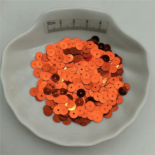 SIHAOYY 10 g Silberbasis, 3–8 mm, flache runde Pailletten, Glitzer-Pailletten für Kleidung, Schuhe, Kinder, DIY, Basteln, handgefertigtes Zubehör von SIHAOYY