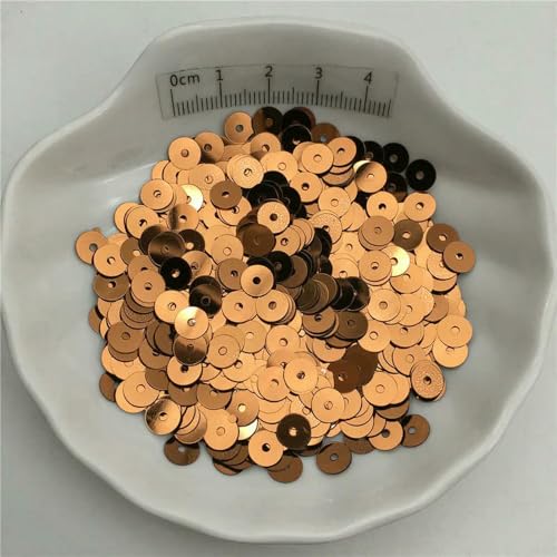 SIHAOYY 10 g Silberbasis, 3–8 mm, flache runde Pailletten, Glitzer-Pailletten für Kleidung, Schuhe, Kinder, DIY, Basteln, handgefertigtes Zubehör von SIHAOYY