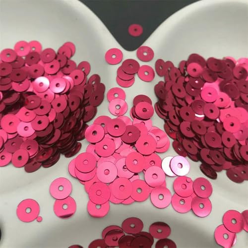 SIHAOYY 10 g Silberbasis, 3–8 mm, flache runde Pailletten, Glitzer-Pailletten für Kleidung, Schuhe, Kinder, DIY, Basteln, handgefertigtes Zubehör von SIHAOYY