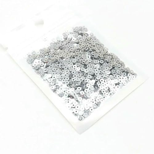 SIHAOYY 10 g einfarbige Pailletten, flach, rund, PVC, lose Pailletten, Stickerei, Handwerk, Damen, Stoff, Stickzubehör, 3 mm, 4 mm, 5 mm, 6 mm von SIHAOYY