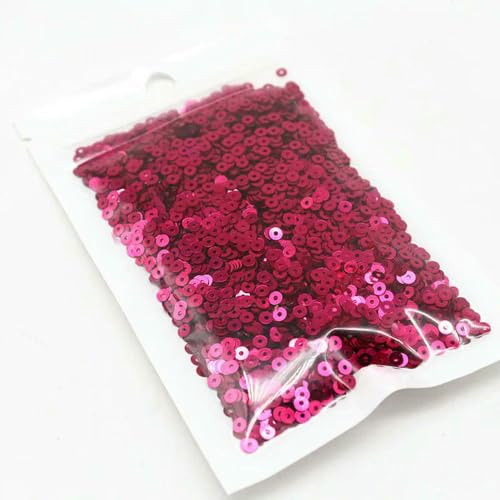 SIHAOYY 10 g einfarbige Pailletten, flach, rund, PVC, lose Pailletten, Stickerei, Handwerk, Damen, Stoff, Stickzubehör, 3 mm, 4 mm, 5 mm, 6 mm von SIHAOYY