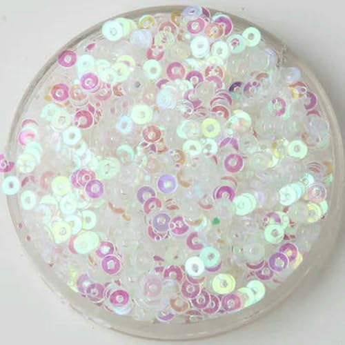 SIHAOYY 3 mm, 4 mm, 5 mm, 10 G, flach, rund, PVC, lose Pailletten, Nähen, Handwerk für Hochzeitsdekoration, Kleidung, Kleider, Schuhkappen, DIY-Zubehör von SIHAOYY