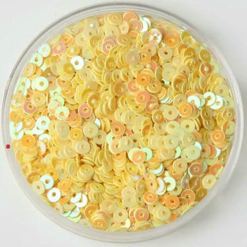 SIHAOYY 3 mm, 4 mm, 5 mm, 10 G, flach, rund, PVC, lose Pailletten, Nähen, Handwerk für Hochzeitsdekoration, Kleidung, Kleider, Schuhkappen, DIY-Zubehör von SIHAOYY