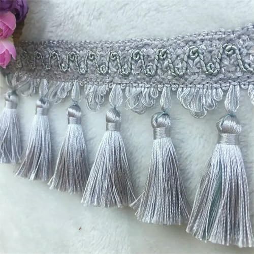 SIHAOYY 5 Meter Quaste Fransen Spitzenbesatz Nähen Basteln Band Vorhang Kissen Sofa Tischdecke Polster Dekor Spitzenbesatz SIHAOYY 5 Meter Quaste Fransen Spitzenbesatz Nähen Basteln Band Vorhang Kissen Sofa Tischdecke Polster Dekor Spitzenbesatz von SIHAOYY