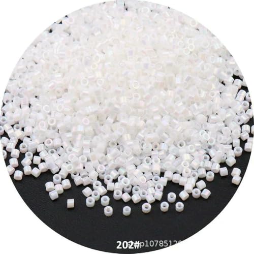 SIHAOYY Glasperlen, 1,6 mm, metallische Farbe, 11/0, lose Abstandshalter, Rocailles, für Handarbeit, Schmuckherstellung, DIY, Charms, Handarbeit, Nähen, 1000 Stück SIHAOYY Glasperlen, 1,6 mm, metallische Farbe, 11/0, lose Abstandshalter, Rocailles, für Handarbeit, Schmuckherstellung, DIY, Charms, Handarbeit, Nähen, 1000 Stück von SIHAOYY