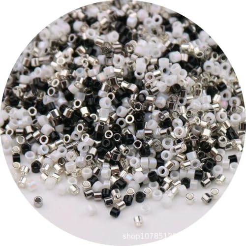 SIHAOYY Glasperlen, 1,6 mm, metallische Farbe, 11/0, lose Abstandshalter, Rocailles, für Handarbeit, Schmuckherstellung, DIY, Charms, Handarbeit, Nähen, 1000 Stück SIHAOYY Glasperlen, 1,6 mm, metallische Farbe, 11/0, lose Abstandshalter, Rocailles, für Handarbeit, Schmuckherstellung, DIY, Charms, Handarbeit, Nähen, 1000 Stück von SIHAOYY