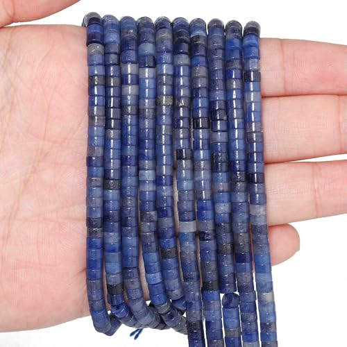 SIHAOYY Natürliche Rondelle-Perlen, Stein, Tigerauge, schwarzer Achat, Jaspis, flache Scheibe, runde Perlen für Schmuckherstellung, DIY-Charm-Armband, 4 x 2 mm SIHAOYY Natürliche Rondelle-Perlen, Stein, Tigerauge, schwarzer Achat, Jaspis, flache Scheibe, runde Perlen für Schmuckherstellung, DIY-Charm-Armband, 4 x 2 mm von SIHAOYY