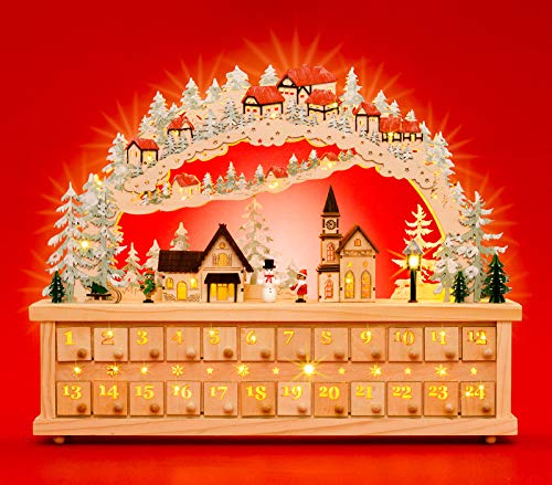SIKORA LB80 XXL Holz LED Schwibbogen Adventskalender mit kleinen beleuchteten Schubkästchen zum Befüllen SIKORA LB80 XXL Holz LED Schwibbogen Adventskalender mit kleinen beleuchteten Schubkästchen zum Befüllen von SIKORA
