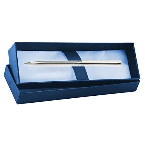 SILBERKANNE Kugelschreiber Helmut L 14 cm Premium Silber Plated edel versilbert in Top Verarbeitung. Fertig zum verschenken mit schicker Geschenkverpackung von SILBERKANNE
