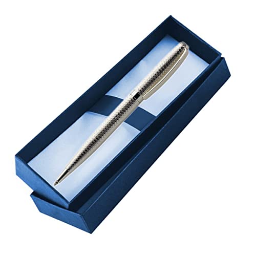 SILBERKANNE Kugelschreiber guilloch 14 cm Premium Silber Plated edel versilbert in Top Verarbeitung. Fertig zum verschenken mit schicker Geschenkverpackung von SILBERKANNE