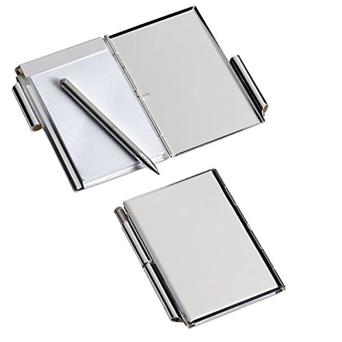 SILBERKANNE Taschennotizblock mit Kugelschreiber glatt 9x6 cm Premium Silber Plated edel versilbert in Top Verarbeitung SILBERKANNE Taschennotizblock mit Kugelschreiber glatt 9x6 cm Premium Silber Plated edel versilbert in Top Verarbeitung von SILBERKANNE