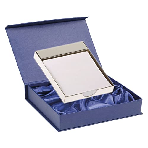 SILBERKANNE Zettelkasten klassisch 10x8x2 cm Premium Silber Plated edel versilbert in Top Verarbeitung. Hochwertige Silberne Schreibtischzubehör von SILBERKANNE