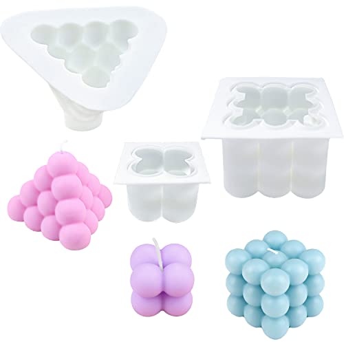 3 Stück Kerzen Kerzengießform, Kerzenform Bubble Kerzen Kit, DIY Silikon Kerzenwachs Formen, Silikon Kerzenformen zum Gießen als Heimdekorationen, für Seife, Pudding, Kuchen 3 Stück Kerzen Kerzengießform, Kerzenform Bubble Kerzen Kit, DIY Silikon Kerzenwachs Formen, Silikon Kerzenformen zum Gießen als Heimdekorationen, für Seife, Pudding, Kuchen von SILICANDO