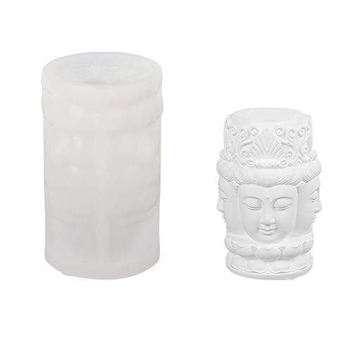 Buddha Silikon-Kerzenform, 3D Silikonform für handgefertigte Gipskunst, Kerzengießformen für die Herstellung von Kerzen, Harz-Säulenaromatherapie, Tonkunst und Ornamentherstellung (Viergesichtige) Buddha Silikon-Kerzenform, 3D Silikonform für handgefertigte Gipskunst, Kerzengießformen für die Herstellung von Kerzen, Harz-Säulenaromatherapie, Tonkunst und Ornamentherstellung (Viergesichtige) von SILICANDO