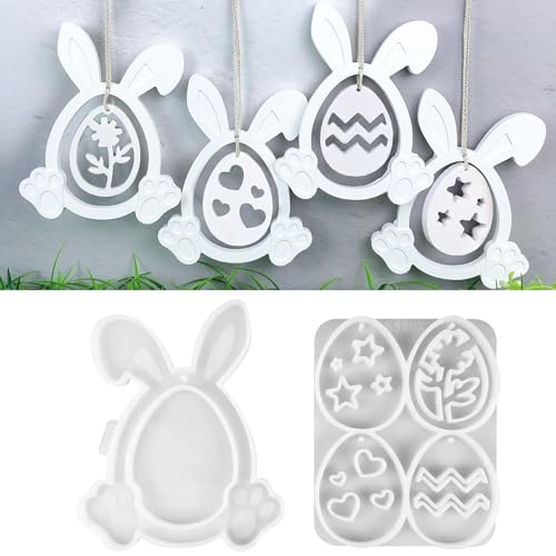 Silikonformen Gießformen Ostern, Frühling Osternhase Gipsformen zum Gießen, Silikonform Anhänger Giessform Epoxidharz Formen Hase Giessformen Ostern Silikon Gießform für Handwerk Silikonformen Gießformen Ostern, Frühling Osternhase Gipsformen zum Gießen, Silikonform Anhänger Giessform Epoxidharz Formen Hase Giessformen Ostern Silikon Gießform für Handwerk von SILOTEN
